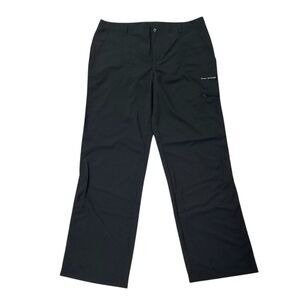 Columbia PFG Pants Womens 14 Black Lightweight Omni-shade Nylon Outdoor Hiking